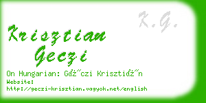 krisztian geczi business card